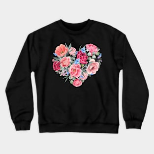 heart of flowers Crewneck Sweatshirt